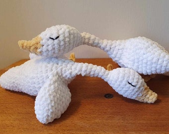 Plush/Amigurumi sleeping goose