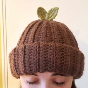 Small crochet plant hat image 2
