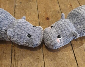 Crochet/amigurumi hippopotamus