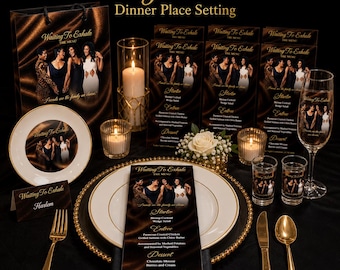 Waiting to Exhale Party Bundle | Black Girl Dinner Decor, Personalized Flutes, Menus