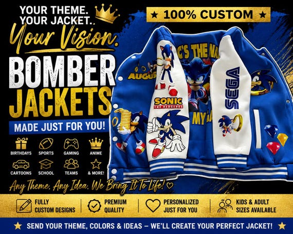 Custom Bomber Jacket | Personalized Theme, Any Idea, Character Jacket