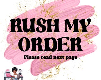 RUSH MY ORDER – 45 Add‑On Listing