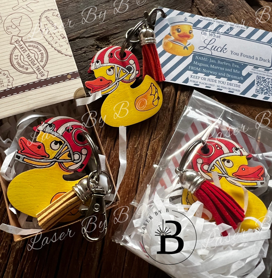 Duck Key Chain Laser File | Cruising Duck Hunt, Customizable Tag ...
