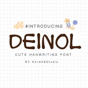 Neat Handwriting Font ,Digital Planner ,Goodnotes ,Note Taking ,Simple Font ,Study font , Neat font ,Cute and Handwritten Font | Deinol