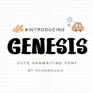 Neat Handwriting Font ,Digital Planner ,Goodnotes ,Note Taking ,Simple Font ,Study font , Neat font ,Cute and Handwritten Font | Genesis