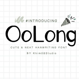Snyggt handskrivet typsnitt, digital planerare, Goodnotes, anteckningsbok, studietypsnitt, snyggt typsnitt, sött och handskrivet typsnitt | Oolong