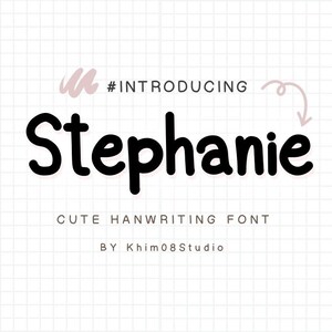Neat Handwriting Font ,Digital Planner ,Goodnotes ,Note Taking ,Simple Font ,Study font , Neat font ,Cute and Handwritten Font | Stephanie