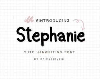 Neat Handwriting Font ,Digital Planner ,Goodnotes ,Note Taking ,Simple Font ,Study font , Neat font ,Cute and Handwritten Font | Stephanie