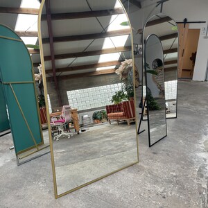 Goldener Spiegel stehend, 180 cm H x 60 cm B Bild 7