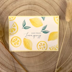 Postkarte - Lemon / Zitrone