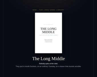 The Long Middle | 52 Week Progress Journal Printable | Discipline & Consistency Tracker PDF + Spreadsheet | Instant Download