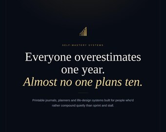 The Decade Map | 10 Year Plan Printable | Life Planning System PDF | 120 Month Goal Tracker & Vision Workbook | Instant Download