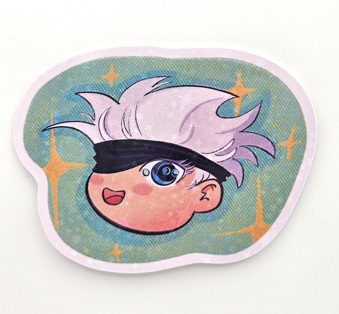 Gojo is Bbg Sparkly Sticker - Etsy