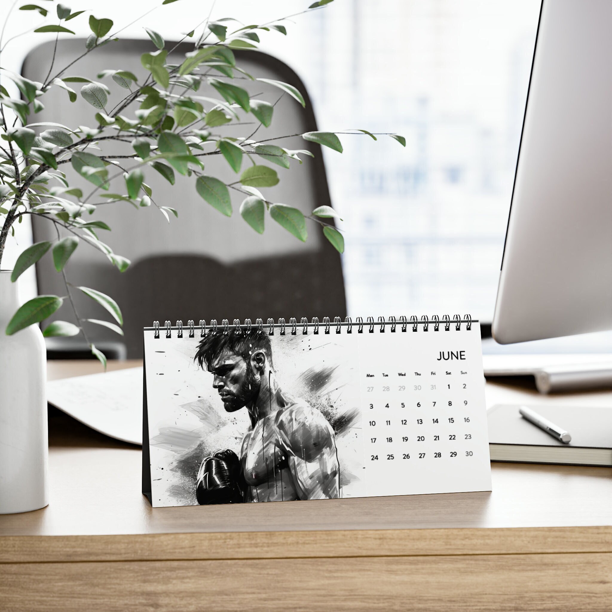 Mens Boxing Calendar 2024 Active Boxing calendar sold by Guilty