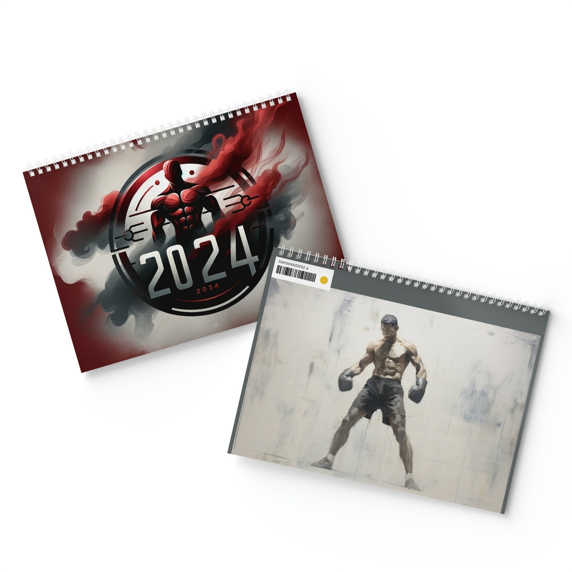 Mens Boxing Wall Calendar 2024,calendar Active Boxing Calendar Designed