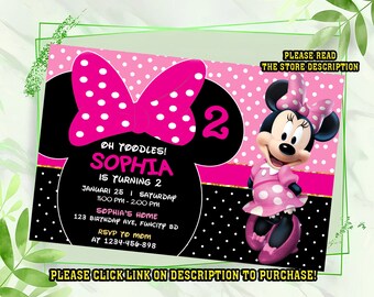 Personalize mickey mouse birthday invitation, Mickey mouse invitation, Digital printable Birthday invitation for boys