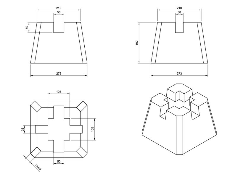 Mold for Casting of Deck Blocks Made of Concrete, 3D Print File ...