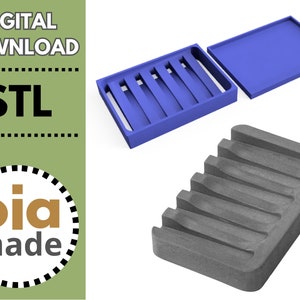 Mold For Casting Of Concrete Soap Dish, 3D print File, Instant Download, STL