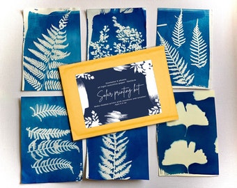 Cyanotype Solar Sun Print Kit-papier, 5x A5-formaten