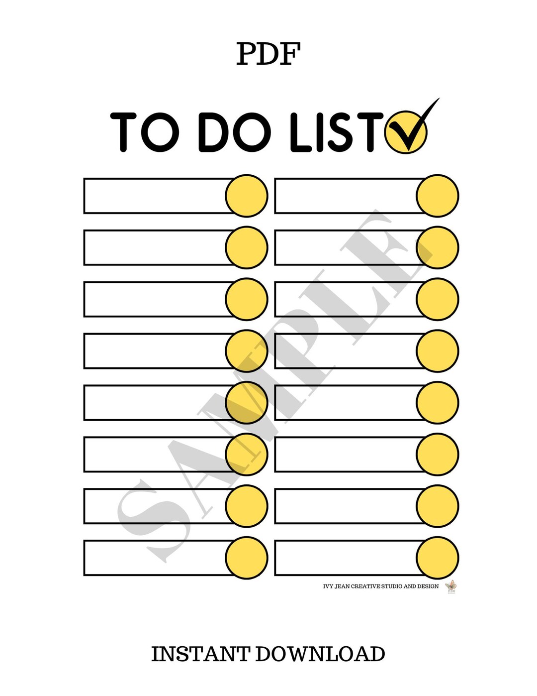 To Do List Print Pdf Great For Laminating Etsy