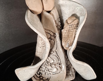 Jesus family, hand-thrown pottery