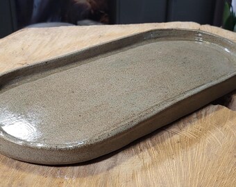 Serving platter, hand-thrown