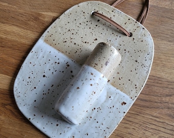 Hanging vase, hand-thrown,