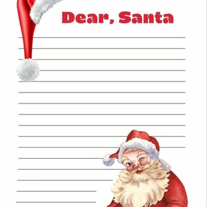 Querida carta de Papá Noel