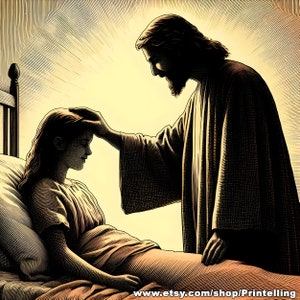 Jesus Healing People, 12 High Resolution Vintage Style Digital Artworks, Instant Download Prints for Wall Decor and More, Printable Art
