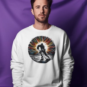 Hockey themed sweatshirt design