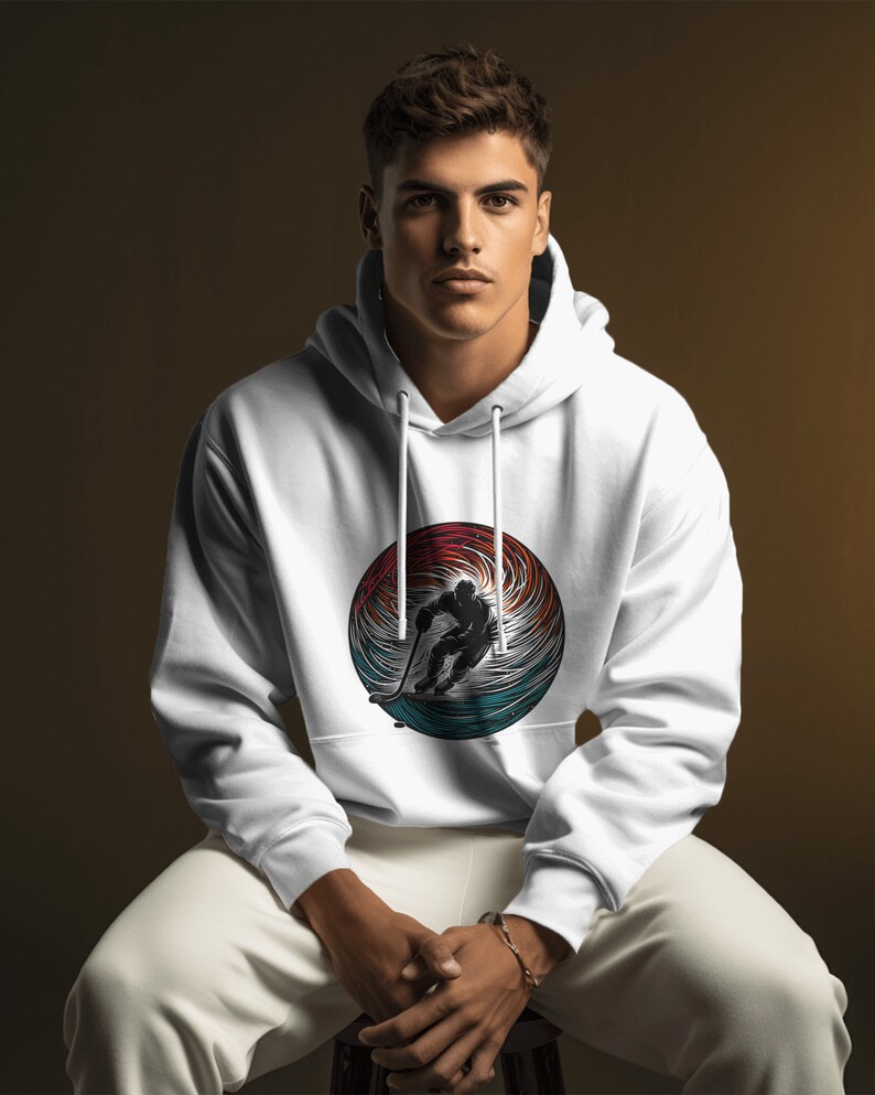 Hockey themed hoodie design