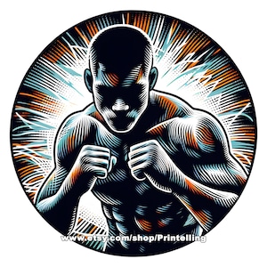 MMA PNG Bundle, Mixed Martial Arts Clipart for Shirt Designs, Merch, Stickers, Decor and More, Transparent Background, Commercial Use