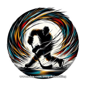Hockey png image with transparent background for hockey t-shirt design