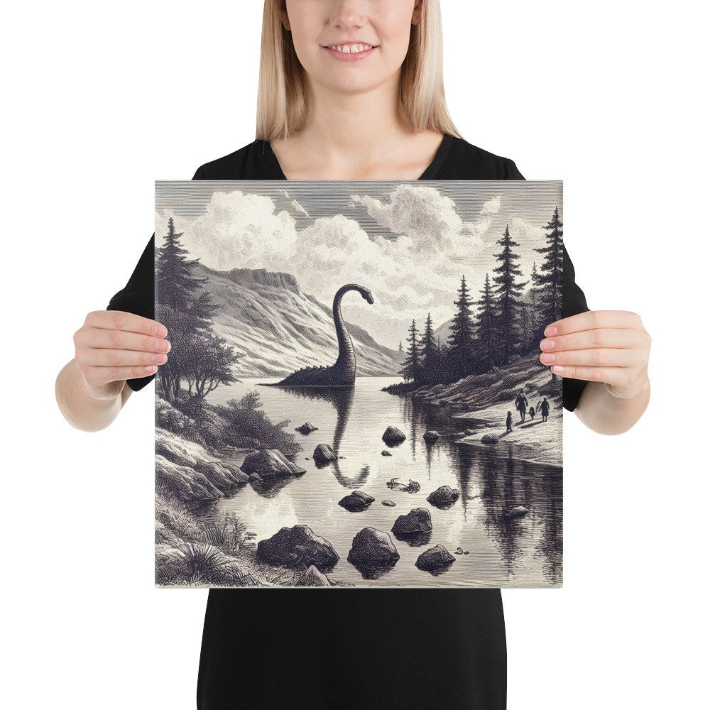 Loch Ness Monster Wall Art, Canvas Print, Beautifully Creepy Art ...