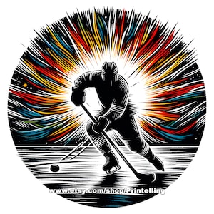 Paquete Hockey Energy PNG - Descarga digital instantánea para diseños de camisetas, decoración y más