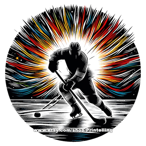 Hockey Energy PNG Bundle - Instant Digital Download for Shirt Designs, Decor and More