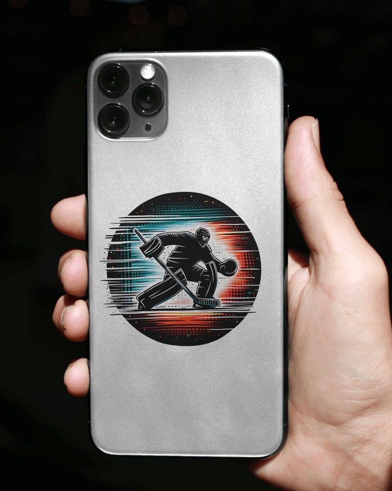 Hockey themed phone cover design