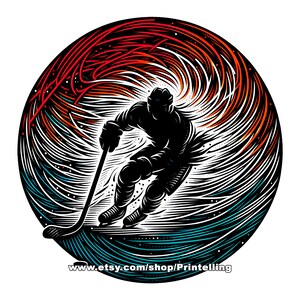 Hockey png image with transparent background for hockey apparel design