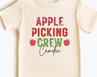Apple Picking Crew Family Shirt: Custom Fall Orchard Tee