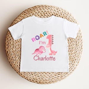 Dinosaur First Birthday Shirt | 1st Birthday Outfit | Personalized Birthday Tee | Custom Birthday Kids Gift | One A Saurus Shirt