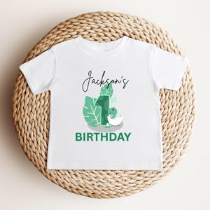 Dinosaur First Birthday Shirt | 1st Birthday Outfit | Personalized Birthday Tee | Custom Birthday Kids Gift | One A Saurus Baby Shirt