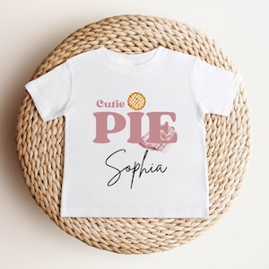 Personalized Cutie Pie Baby Shirt | Cute Thanksgiving Outfit | Fall Baby | Pie Theme Baby Girl Tee | First Thanksgiving Pie Baby Gift