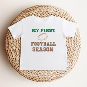 My First Football Season Shirt | Games Day Baby Outfit | Football Baby Shirt | Football Theme | Football Party Gift | Baby Boy Girl Tee