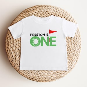 Personalized Golf First Birthday Shirt | Golf Theme Party Tee | 1st Birthday Outfit | Hole in One Birthday | Golf Part-Tee Time