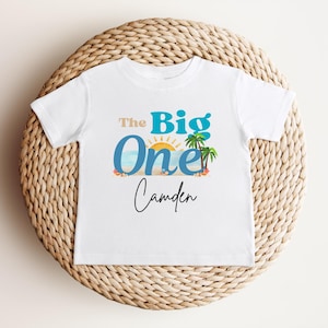 Surf First Birthday Shirt | The Big One Shirt | 1st Birthday Tee | Catch A Wave Birthday Outfit | Toddler Boy Surfer | Surfs Up Tshirt