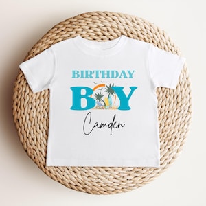 Personalized Surf First Birthday Shirt | The Big One Shirt | 1st Birthday Tee | Catch A Wave Birthday Outfit | Toddler Boy Surfer