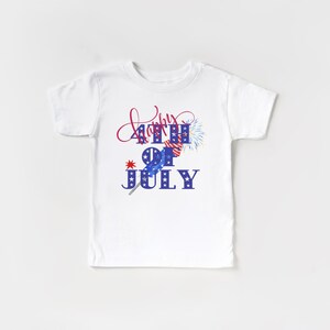 Happy 4th of July Kids Tshirt | Fourth of July Shirt | Patriotic Shirt | Independence Day Shirts | Freedom Shirt | Blue Red Boys Girls Shirt