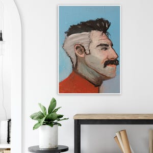 Omni-Man Portrait Art Print | Seria komiksów Invincible | Dekoracja baru Cocktail Art | Prezent w postaci wydruku artystycznego | Modna sztuka ścienna do domu