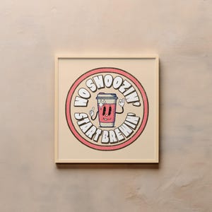 Retro Coffee Kitchen Wall Decor | Trendy Minimalist Wall Art | Cocktail Art Bar Cart Decor | Fine Art Print Gift | Trendy Home Wall Art