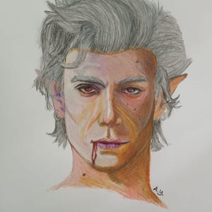 Baldur's Gate Astarion Wand Kunst Spiel Poster Spiel Kunst-Instant Download